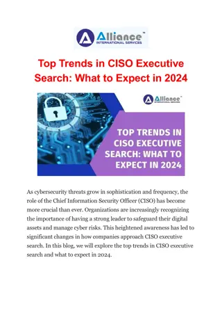 Top Trends in CISO Executive Search: What to Expect in 2024