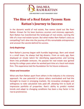 The Rise of a Real Estate Tycoon Ram Rattan's Journey to Success
