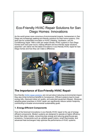 Eco-Friendly HVAC Repair Solutions for San Diego Homes Innovations