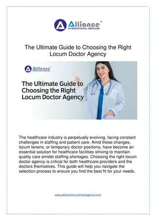 The Ultimate Guide to Choosing the Right Locum Doctor Agency