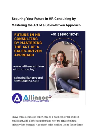 Securing Your Future in HR Consulting by Mastering the Art of a Sales