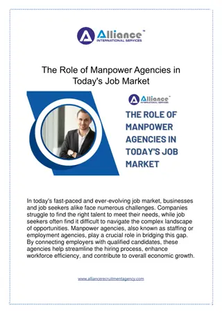The Role of Manpower Agencies in Today's Job Market