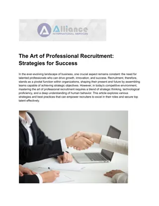 professional recruitment with Alliance Recruitment Agency