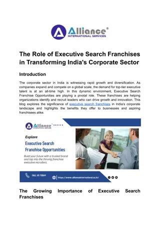 The Role of Executive Search Franchises in Transforming India's Corporate Sector