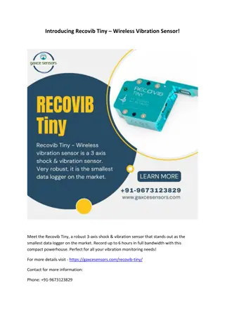 Introducing Recovib Tiny – Wireless Vibration Sensor