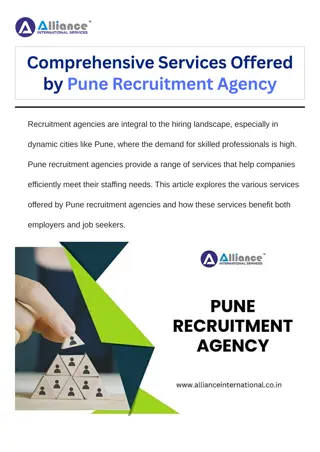 Comprehensive Services Offered by Pune Recruitment Agency