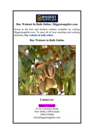 Buy Walnuts In Bulk Online | Biggestsupplier.com