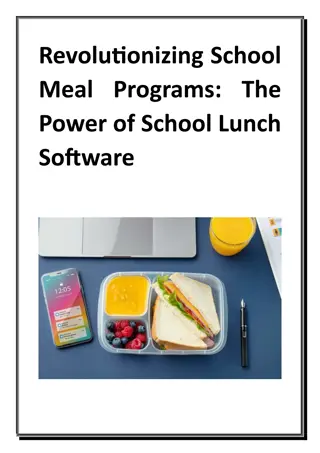 Revolutionizing School Meal Programs - The Power of School Lunch Software
