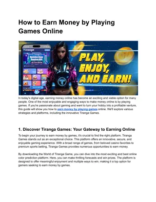 How to Earn Money by Playing Games Online (1)