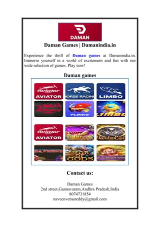 Daman Games | Damanindia.in