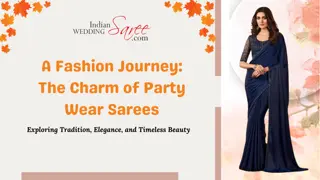 A Fashion Journey:The Charm of Party Wear Sarees