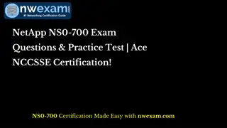 NetApp NS0-700 Exam Questions & Practice Test  Ace NCCSSE Certification!