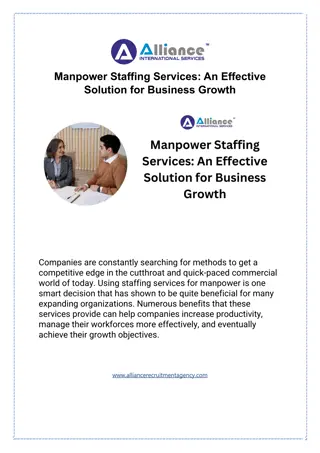 Manpower Staffing Services An Effective Solution for Business Growth