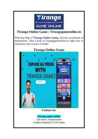 Tiranga Online Game | Tirangagameonline.in