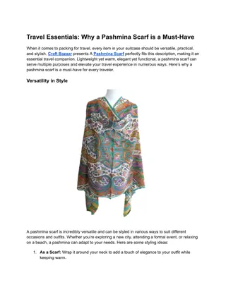 ravel Essentials_ Why a Pashmina Scarf is a Must-Have