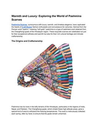 Warmth and Luxury_ Exploring the World of Pashmina Scarves