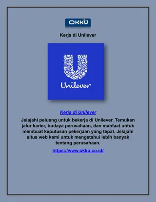 Kerja di Unilever