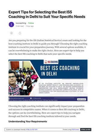 Expert faculty is key to providing the best ISS coaching in Delhi