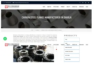 carbon steel flanges manufacturer sharja  Mnaufacturer and Exporter