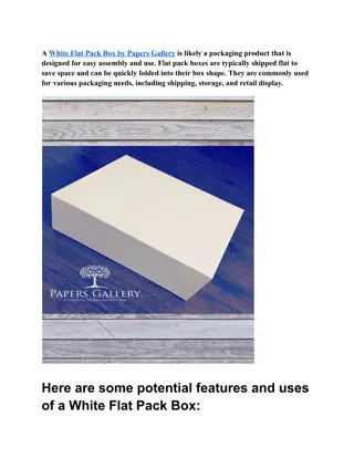 White Flat Premium Packaging Box
