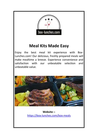 Meal Kits Made Easy