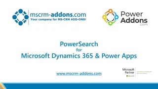PowerSearch for Microsoft Dynamics 365 & Power Apps