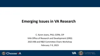 Emerging Issues in VA Research Workshop: Inclusion of Non-Veterans