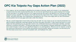 OPC Kia Toipoto Pay Gaps Action Plan 2022 Summary