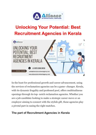 Unlocking Your Potential: Best Recruitment Agencies in Kerala