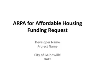 Affordable Housing Funding Request in Gainesville