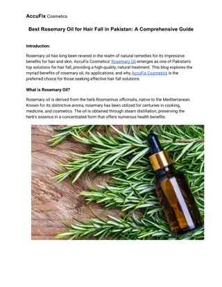 Best Rosemary Oil for Hair Fall in Pakistan_ A Comprehensive Guide