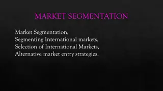 Unlocking International Markets: Segmentation and Entry Strategies
