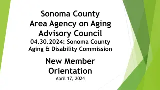 Sonoma County Area Agency on Aging Advisory Council Meeting Highlights