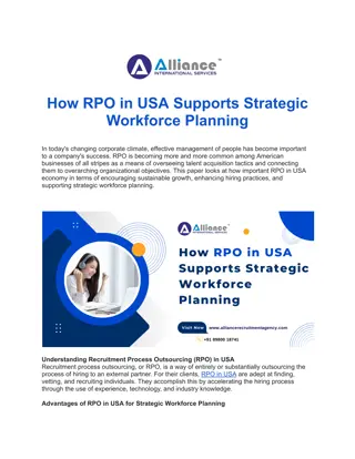 How RPO in USA Supports Strategic Workforce Planning