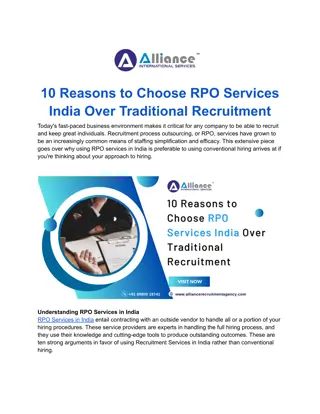 10 Reasons to Choose RPO Services India Over Traditional Recruitment