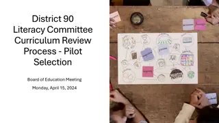 District 90 Literacy Committee Curriculum Review Process Overview