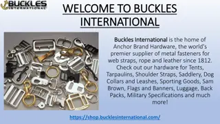 Snaps and Hooks at Buckles International