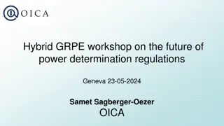 Workshop on Future of Power Determination Regulations in Geneva