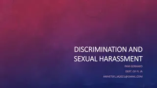 Discrimination and Sexual Harassment Policy in AMVETS