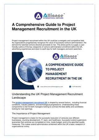 A Comprehensive Guide to Project Management Recruitment in the UK