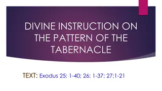 Divine Instruction on the Tabernacle Pattern