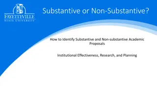 Identifying Substantive and Non-Substantive Academic Proposals