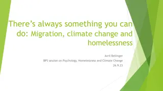 Addressing Migration, Climate Change, and Homelessness through Collaborative Efforts