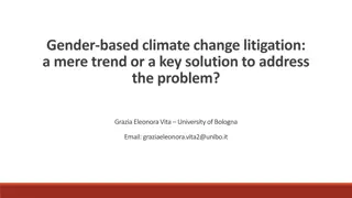 Gender-based Climate Change Litigation: A Key Solution?