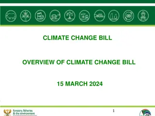 National Climate Change Bill Overview