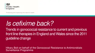 Trends in Gonococcal Resistance to Therapies in England and Wales Since 2011 Guideline Change