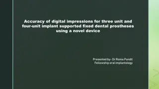 Accuracy of Digital Impressions for Implant-Supported Fixed Dental Prostheses
