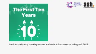 Local Authority Stop Smoking Services and Wider Tobacco Control in England, 2023