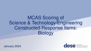 MCAS Biology Test Scoring Process Overview