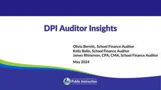 DPI Auditor Insights and State Audit Guidelines Overview